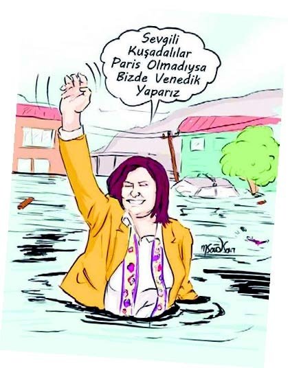 Kuşadası yağmura teslim