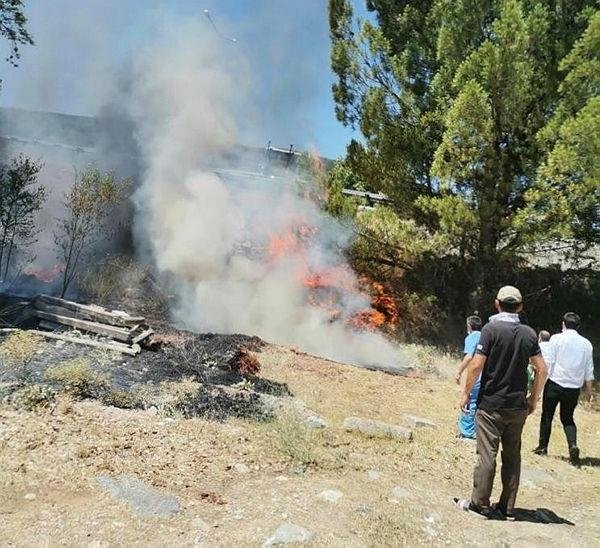 Menteşe’de iki ayrı yerde yangın