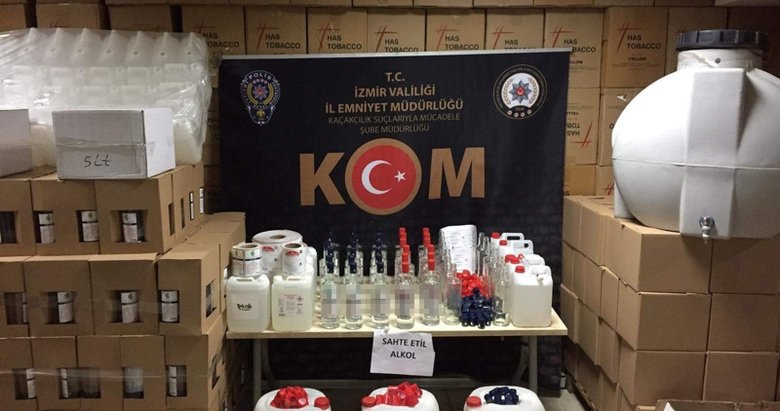 Karabağlar’da sahte alkol operasyonu