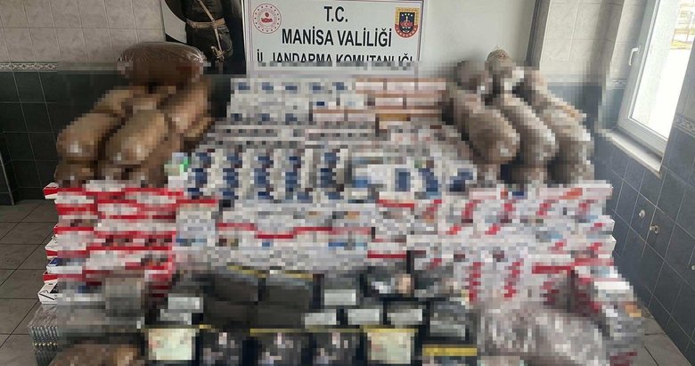 Manisa'da ekiplerden kaçak makaron operasyonu! Piyasa değeri 1 milyon 350 bin lira