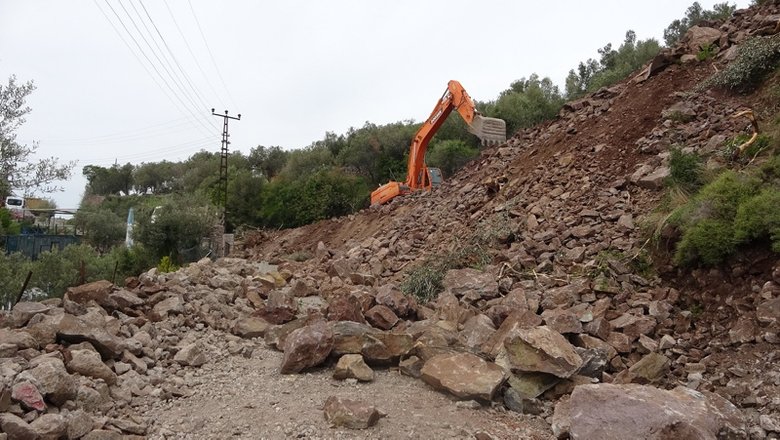500 gün kapalı olacak Assos Antik Liman yolunda çalışmalar başladı