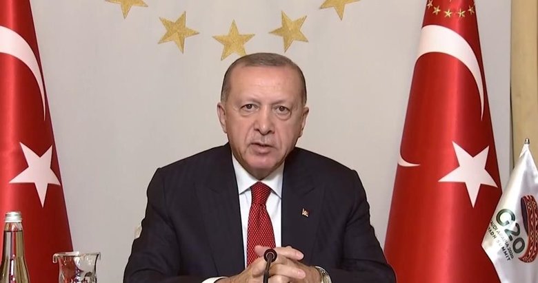 Başkan Erdoğan G-20 Liderler zirvesine video konferans ile katıldı