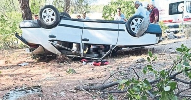 Manisa’da araç takla attı sürücü hayatını kaybetti