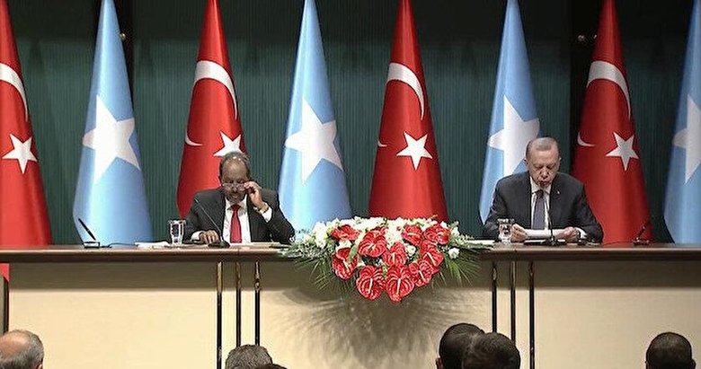 Somali Cumhurbaşkanı Ankara’da! Başkan Erdoğan’dan ortak basın toplantısında önemli açıklamalar