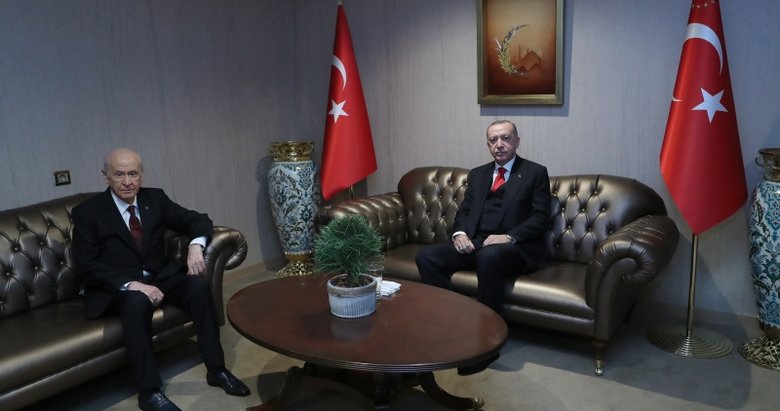 Başkan Erdoğan, Bahçeli ile bir araya geldi