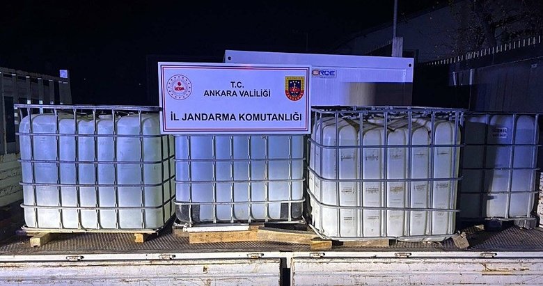 Ankara’da 8 bin 100 sahte gıda takviyesi ile 5 ton etil alkol ele geçirildi