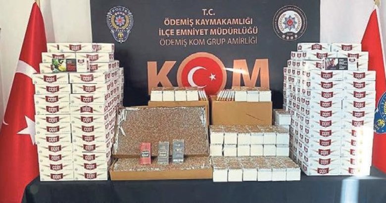 İzmir’de kaçak tütün operasyonu yapıldı