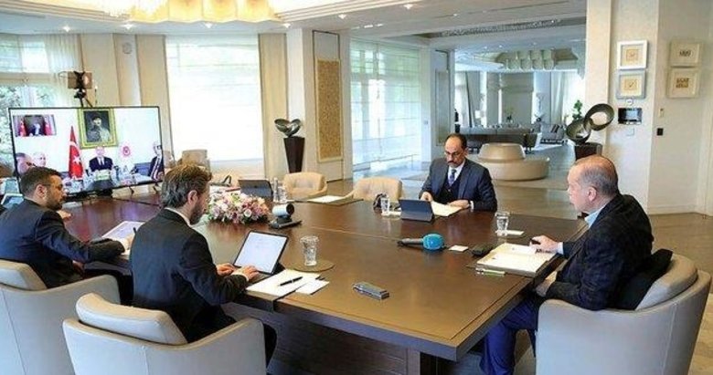 Başkan Erdoğan Cumhurbaşkanlığı Kabine’si üyeleriyle görüştü