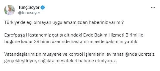 Bursalı’dan Soyer’in o paylaşımına tepki: Koltuk korkusuyla ne dediğini bilmeden savrulup duruyor