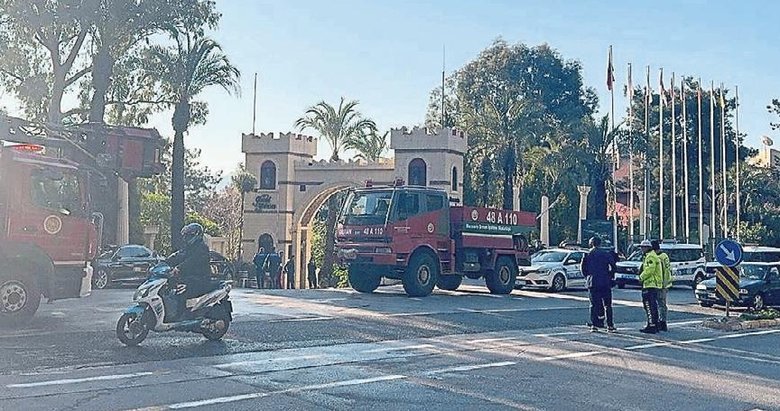 Marmaris’te 5 yıldızlı oteldeki yangın korkuttu