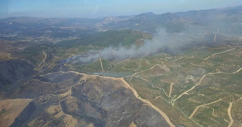 İzmir’de ekipler alarma geçti! Seferihisar’da otluk alanda yangın