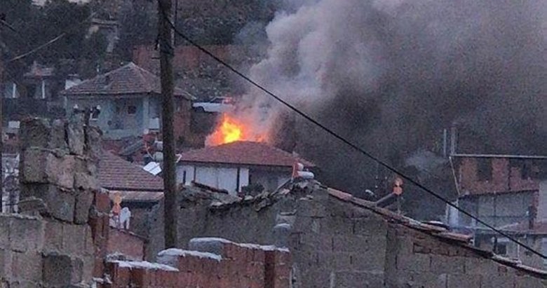 Manisa’da metruk binada korkutan yangın