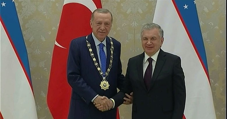 Özbekistan’da Erdoğan’a özel nişan