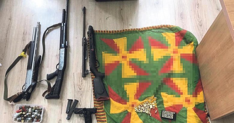 PKK paçavralarında dikkat çeken Gamalı Haç detayı