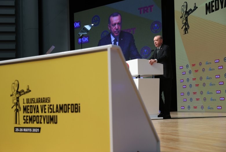 Başkan Erdoğan’dan 1. Uluslararası Medya ve İslamofobi Sempozyumu’nda önemli mesajlar