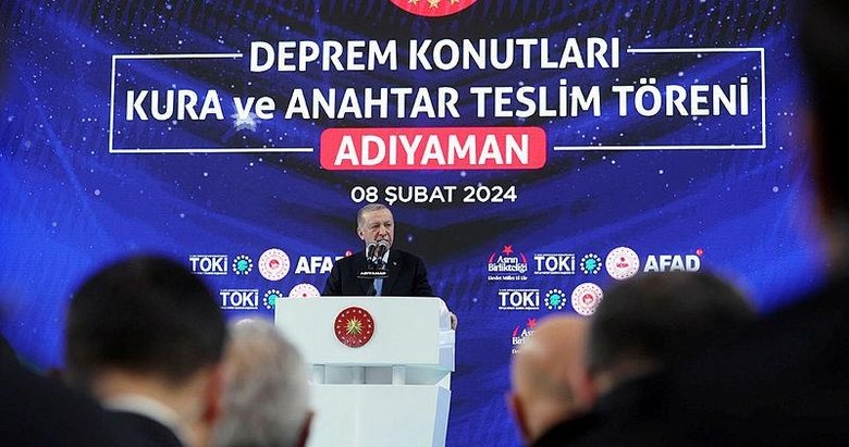 Başkan Erdoğan’dan Adıyaman’daki Deprem Konutları Kura ve Anahtar Teslim Töreni’nde önemli açıklamalar