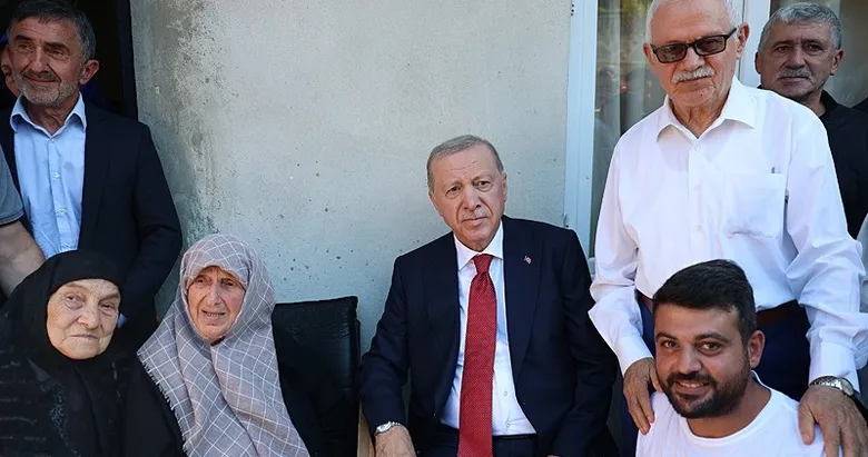 Başkan Erdoğan, Rize’de komşularını ziyaret etti