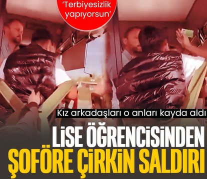 Bursa’da liseli gençten otobüs şoförüne çirkin saldırı! Kız arkadaşları da telefonla kaydetti...