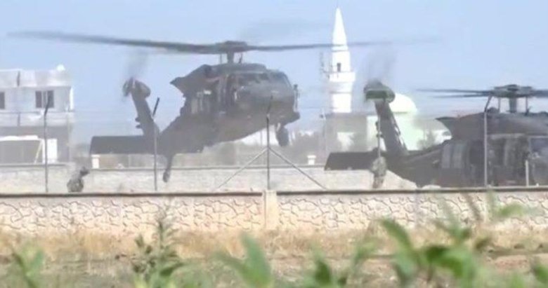 Suriye sınırında helikopter hareketliliği