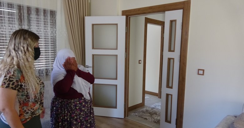 Muğla’da yangın mağduru kadına duygulandıran hediye