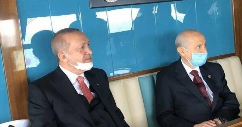 Cumhurbaşkanı Erdoğan ve MHP Genel Başkanı Bahçeli, Demokrasi ve Özgürlükler Adası’nı gezdi