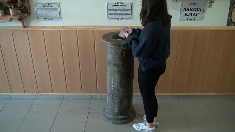 Osmanlı’nın unutulan ’Sadaka Taşı’ geleneği bu okulda yaşatılıyor