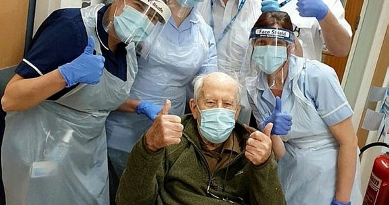 İngiltere’de 101 yaşındaki adam korona virüsü yendi