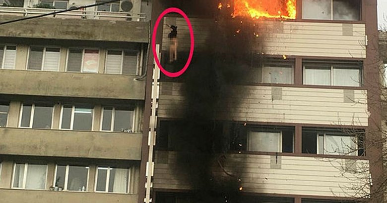 Otel yangınında camdan düşen kadın tedavi altında
