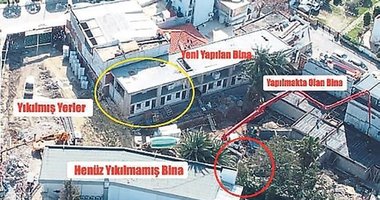 Bodrum’un göbeğinde tadilat kılıflı yıkım