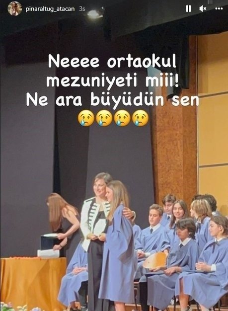 Pınar Altuğ’un kızı Su mezun oldu