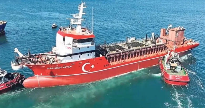 İlk yerli ve milli tarama gemisi UAB Mavi Vatan suya indi