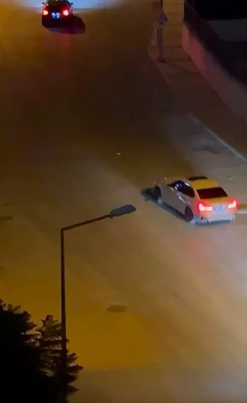 İzmir’de mahalleli bıktı usandı! Drift magandaları kamerada