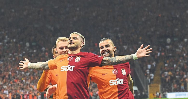 Aslan üçlük attı