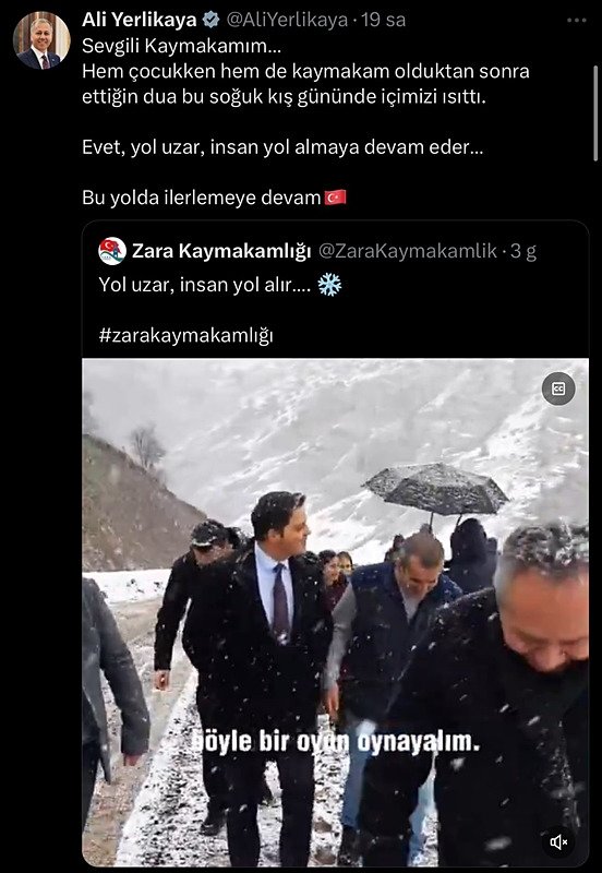İzmirli kaymakam özlediği karla Sivas’ta buluştu