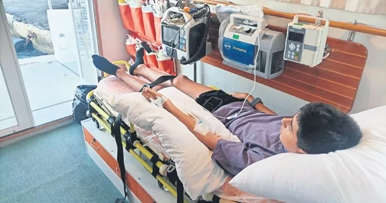 Yunanistan’da rahatsızlanan çocuk Türkiye’ye getirildi