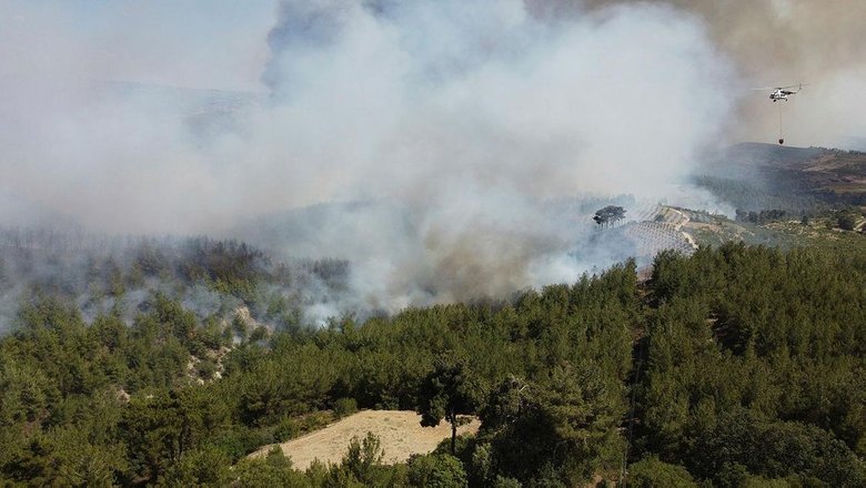 Manisa Gördes’teki yangın 18 saatlik çalışmayla kontrol altına alındı