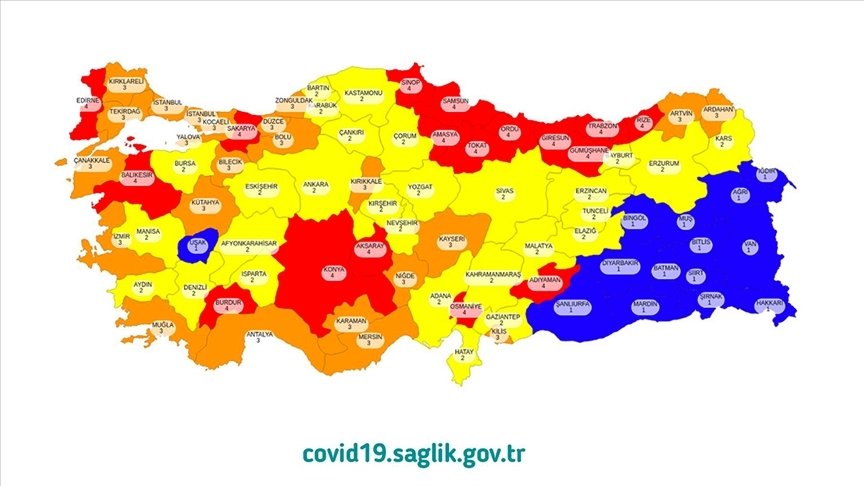 İl il risk haritası! Türkiye koronavirüs haritası renk kodları değişiyor mu?