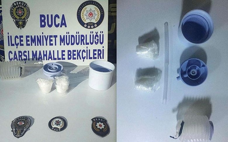 Uyuşturucuyu sakladığı yere polis bile şaşırdı