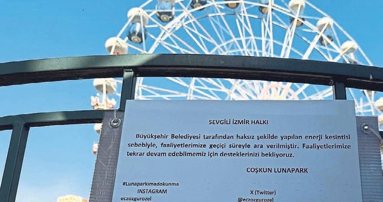 Lunaparkın elektriği kesildi