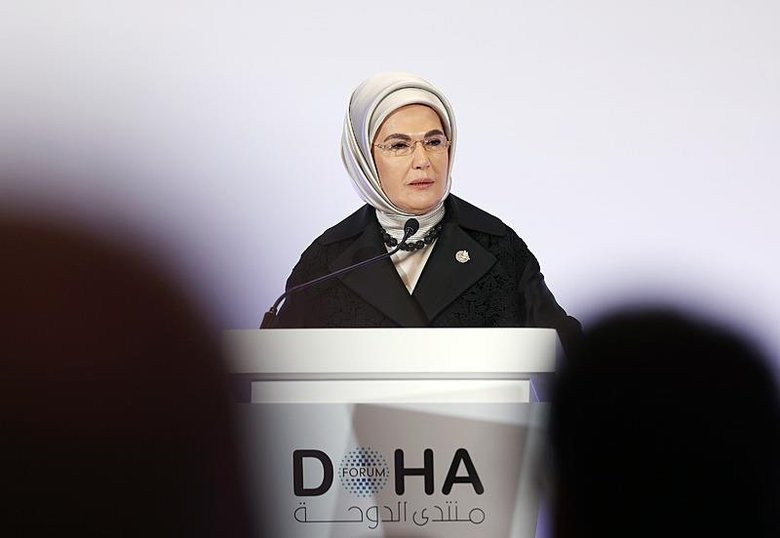 Emine Erdoğan, Doha Forum 2024 programında konuştu