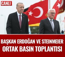 Başkan Erdoğan ve Steinmeir ortak basın toplantısı!