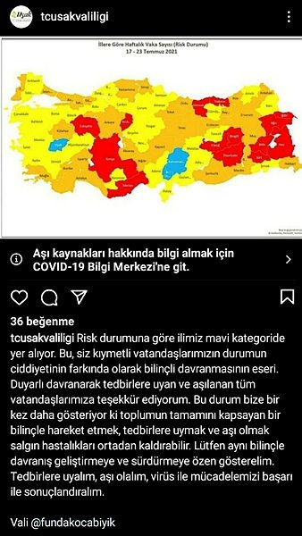 Uşak yeniden ’mavi kategori’ye döndü