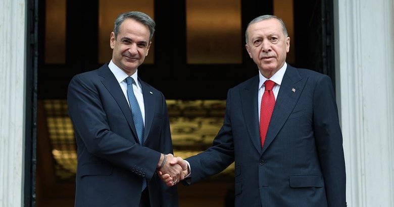 Başkan Erdoğan Miçotakis’i kabul ediyor