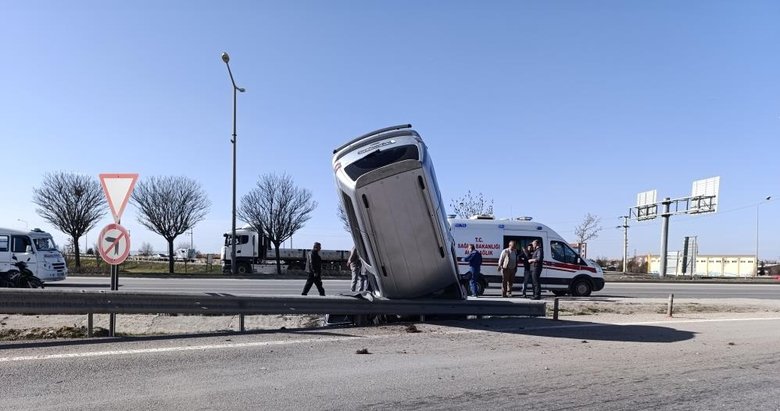 Afyonkarahisar’da fizik kurallarını sorgulatan trafik kazası
