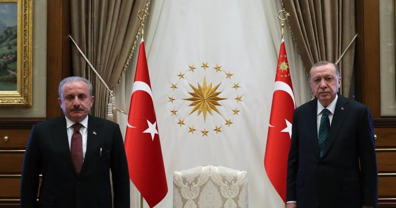 Son dakika: Başkan Erdoğan TBMM Başkanı Şentop’u kabul etti