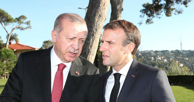 Son dakika:  Başkan Erdoğan Fransa Cumhurbaşkanı Macron ile görüştü