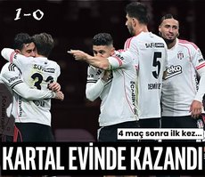 Beşiktaş evinde kazandı!