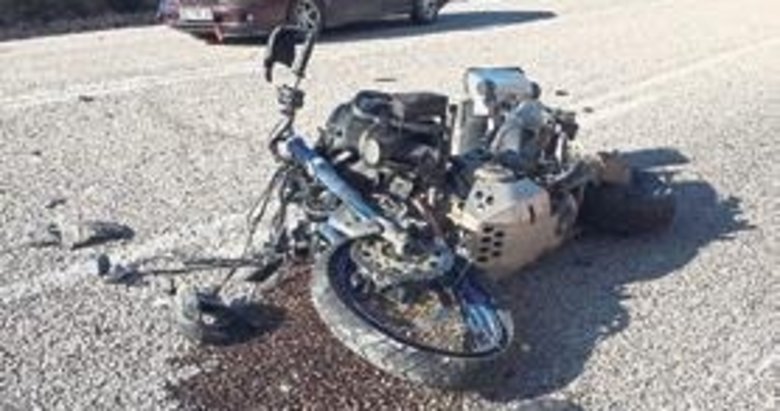 14 yaşındaki sürücü kazada ağır yaralandı