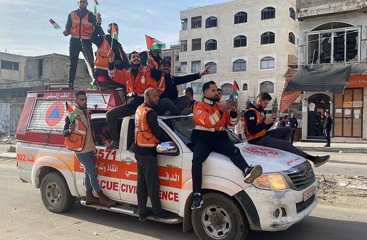 Ateşkesin ardından Gazze’de sevinç gösterileri