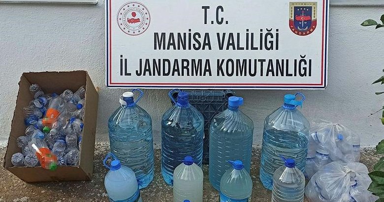 Manisa’da 97 litre sahte rakı ele geçirildi